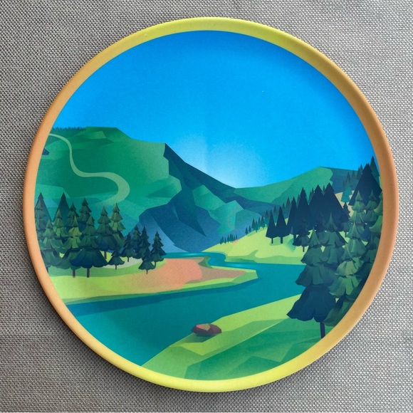 Bamboo “Campers Paradise” Dinner Plates - Picture 3 of 6